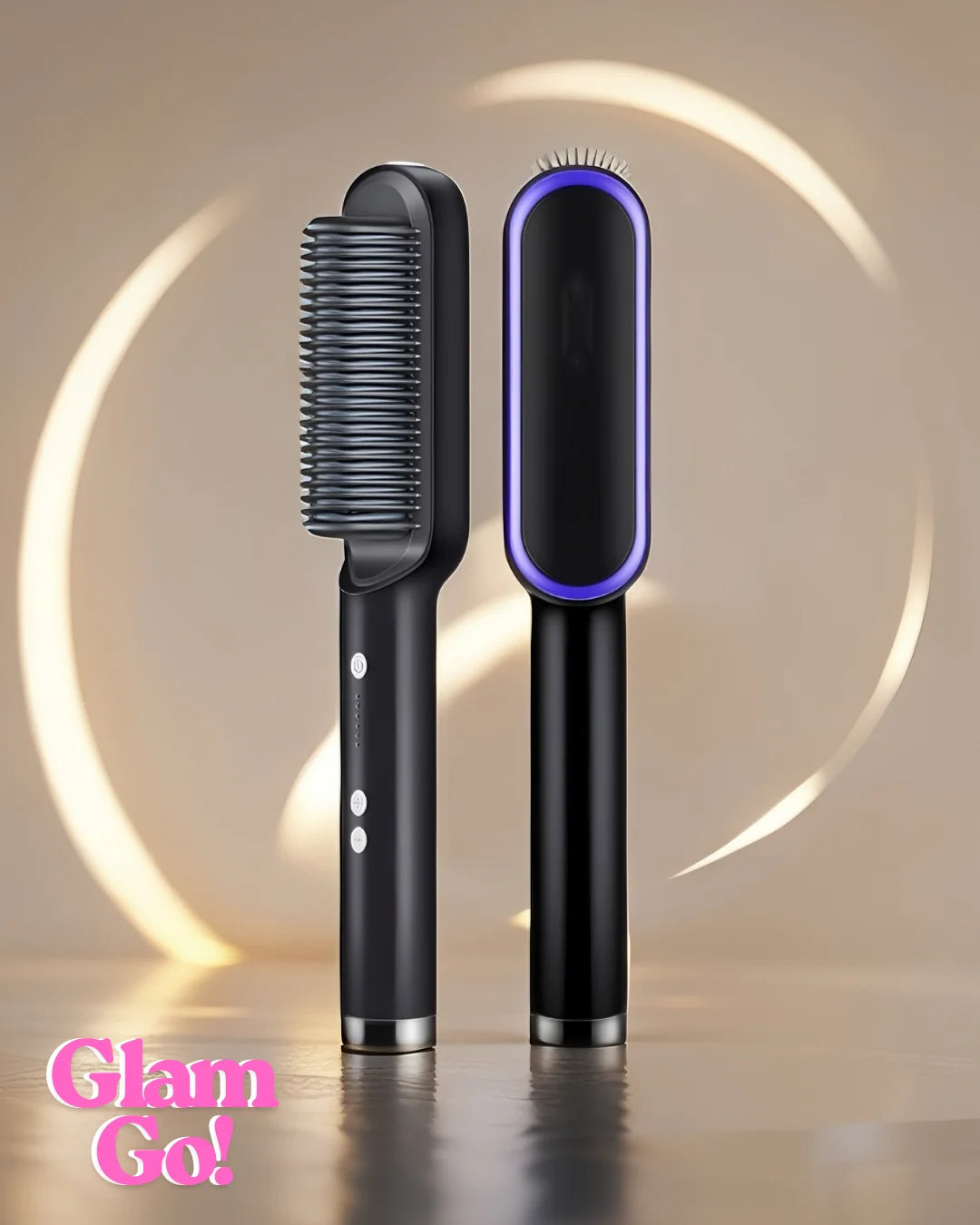 🎀 GlamGo!™ | Cepillo Alisador