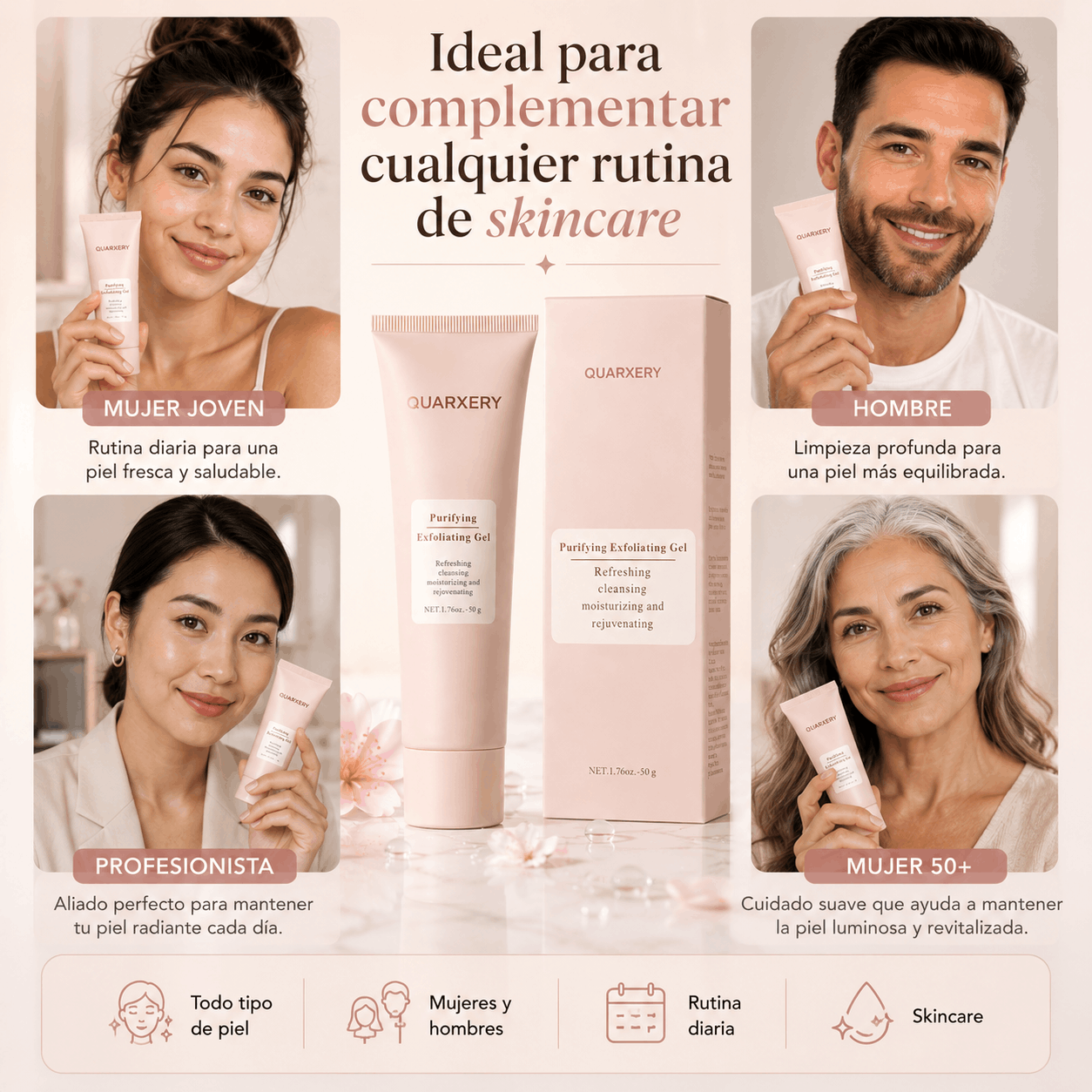 QUARXERY | Gel Exfoliante Purificante 50 g