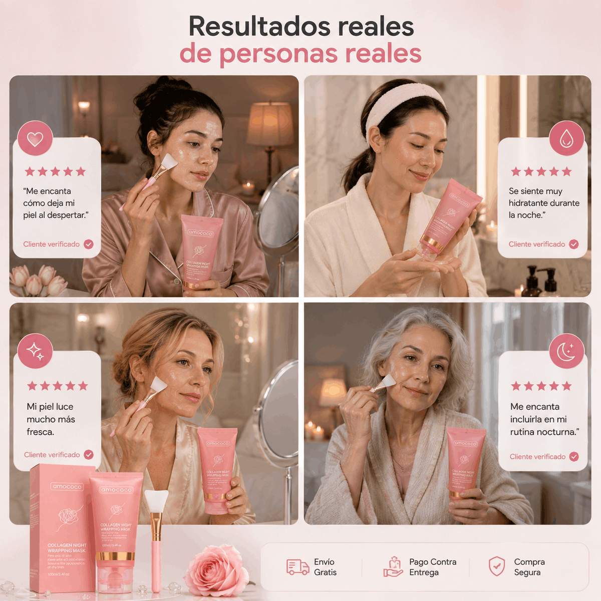 Amococo | Mascarilla Nocturna de Colágeno