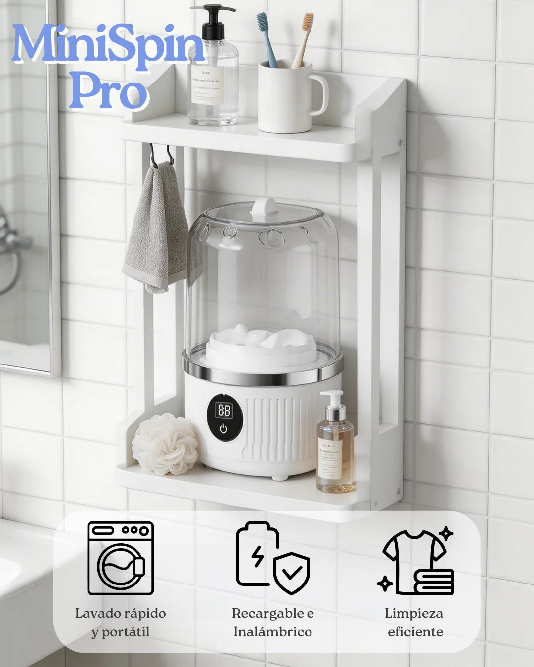 🫧 MiniSpin Pro™ | Lavadora Inalámbrica