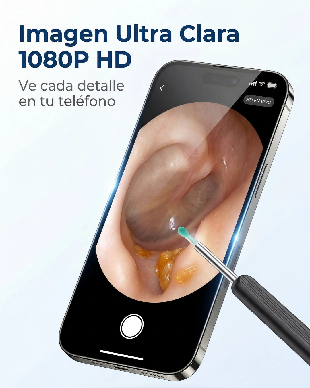 EarVision Pro™ – Limpieza Inteligente con Cámara HD