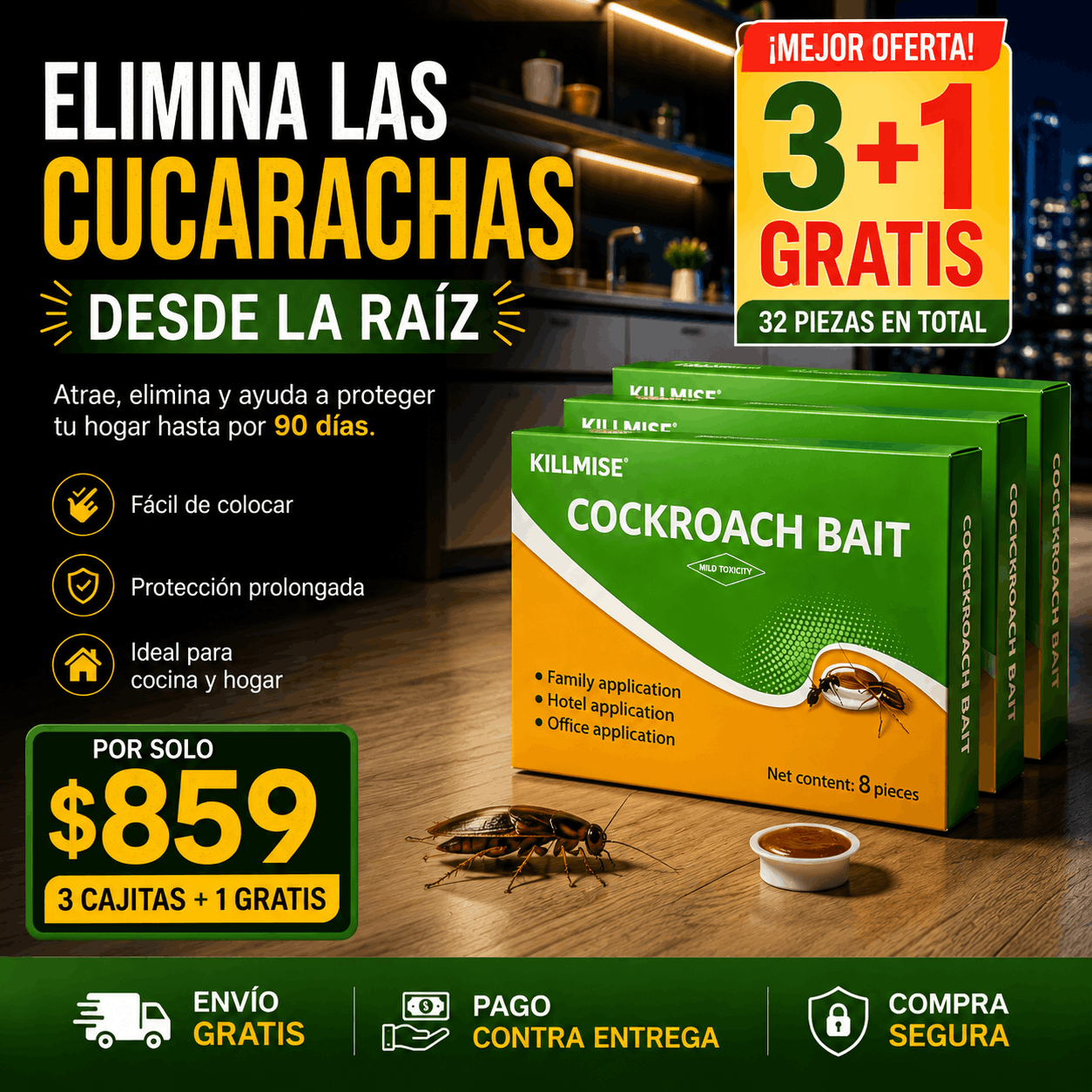 KILLMISE | Repelente para Cucarachas