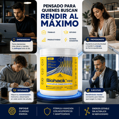LevelUp | Biohack Mind Suplemento Neuronal
