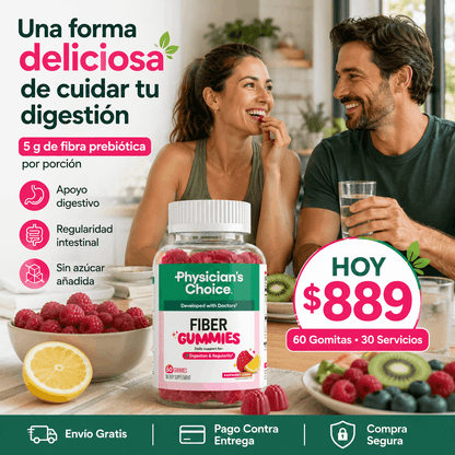 Physicians Choice | Gomitas de Fibra – 60 Cápsulas