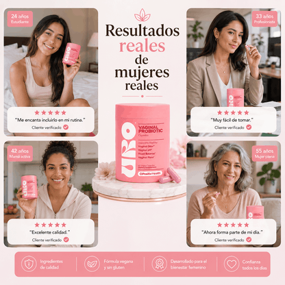 URO® | Probióticos Vaginales - 60 Cápsulas