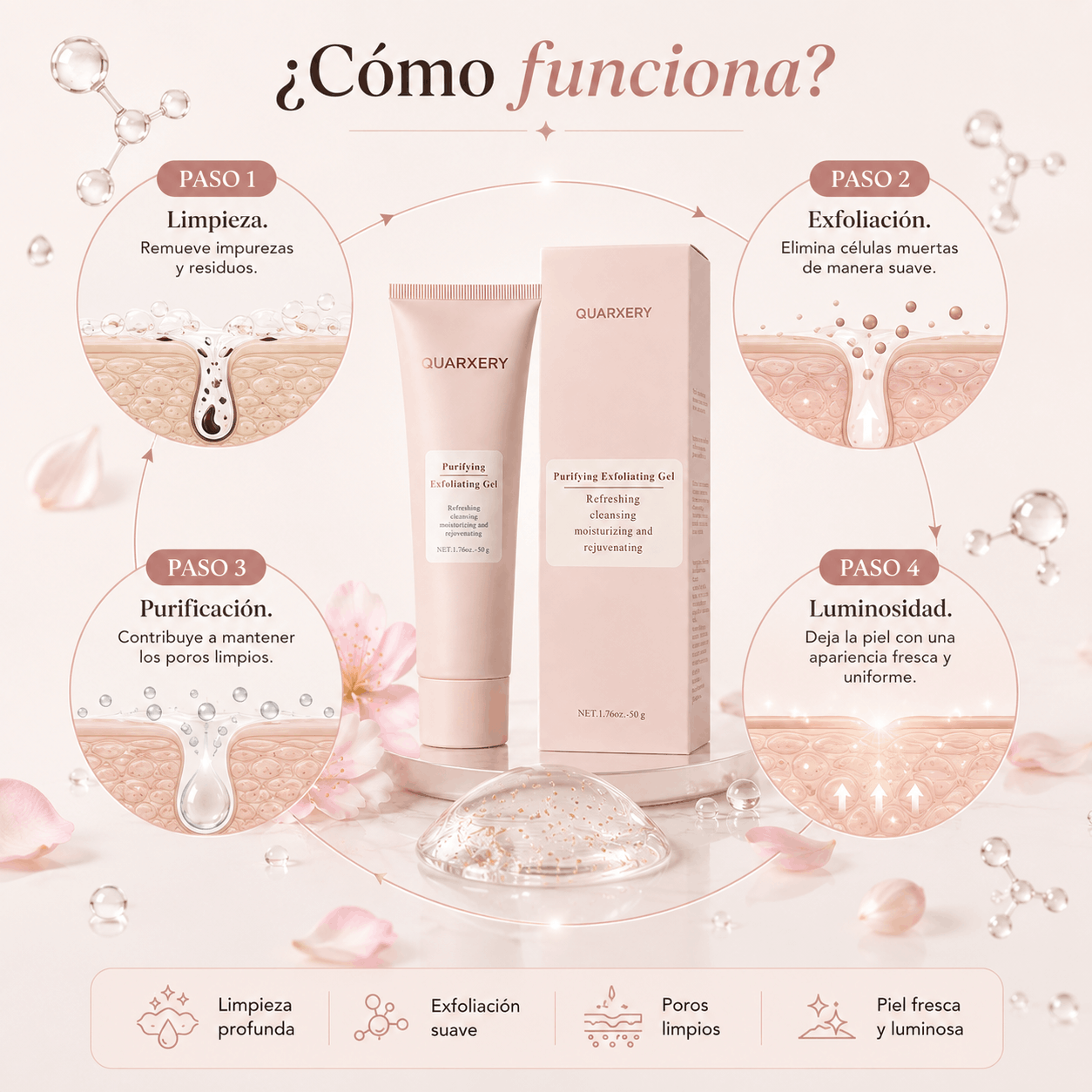 QUARXERY | Gel Exfoliante Purificante 50 g