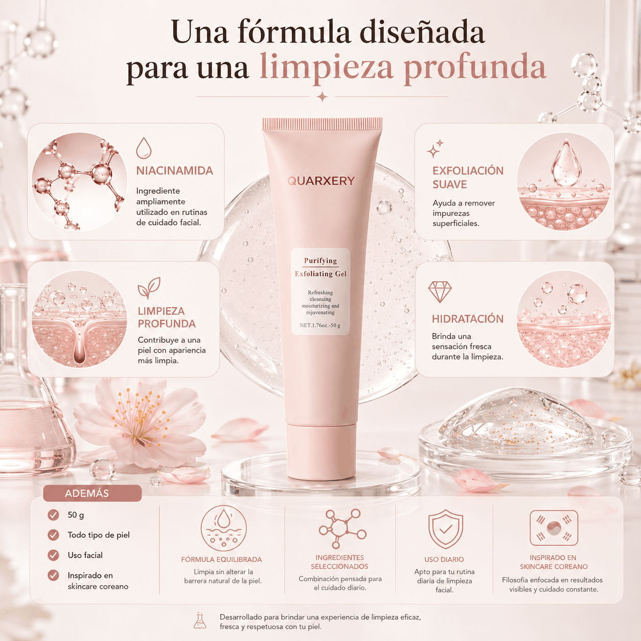 QUARXERY | Gel Exfoliante Purificante 50 g