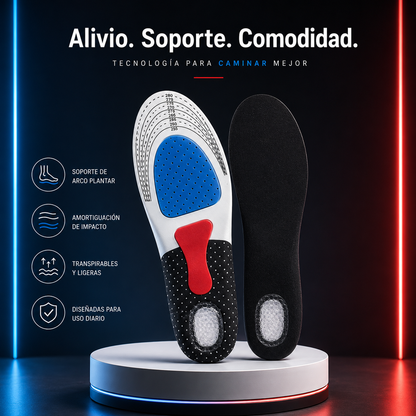 PISAMAX™ | Plantilla Ortopédica de Gel