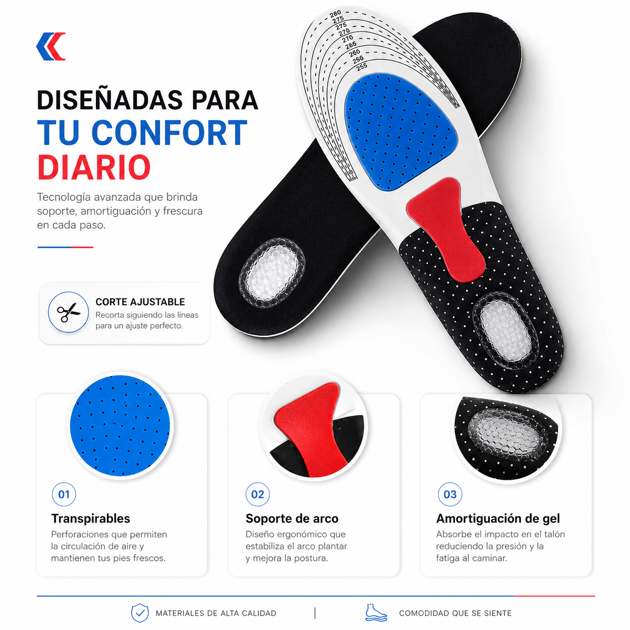 PISAMAX™ | Plantilla Ortopédica de Gel