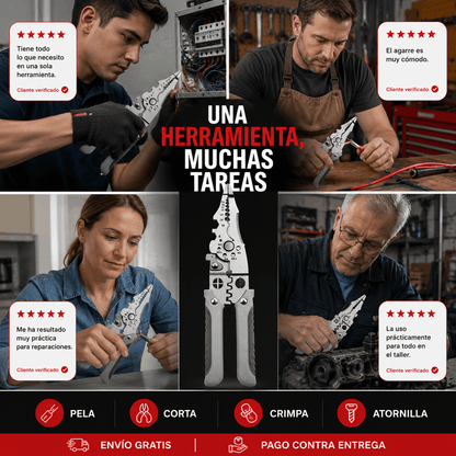 FixPro™ | Alicate Pelacables Multifunción