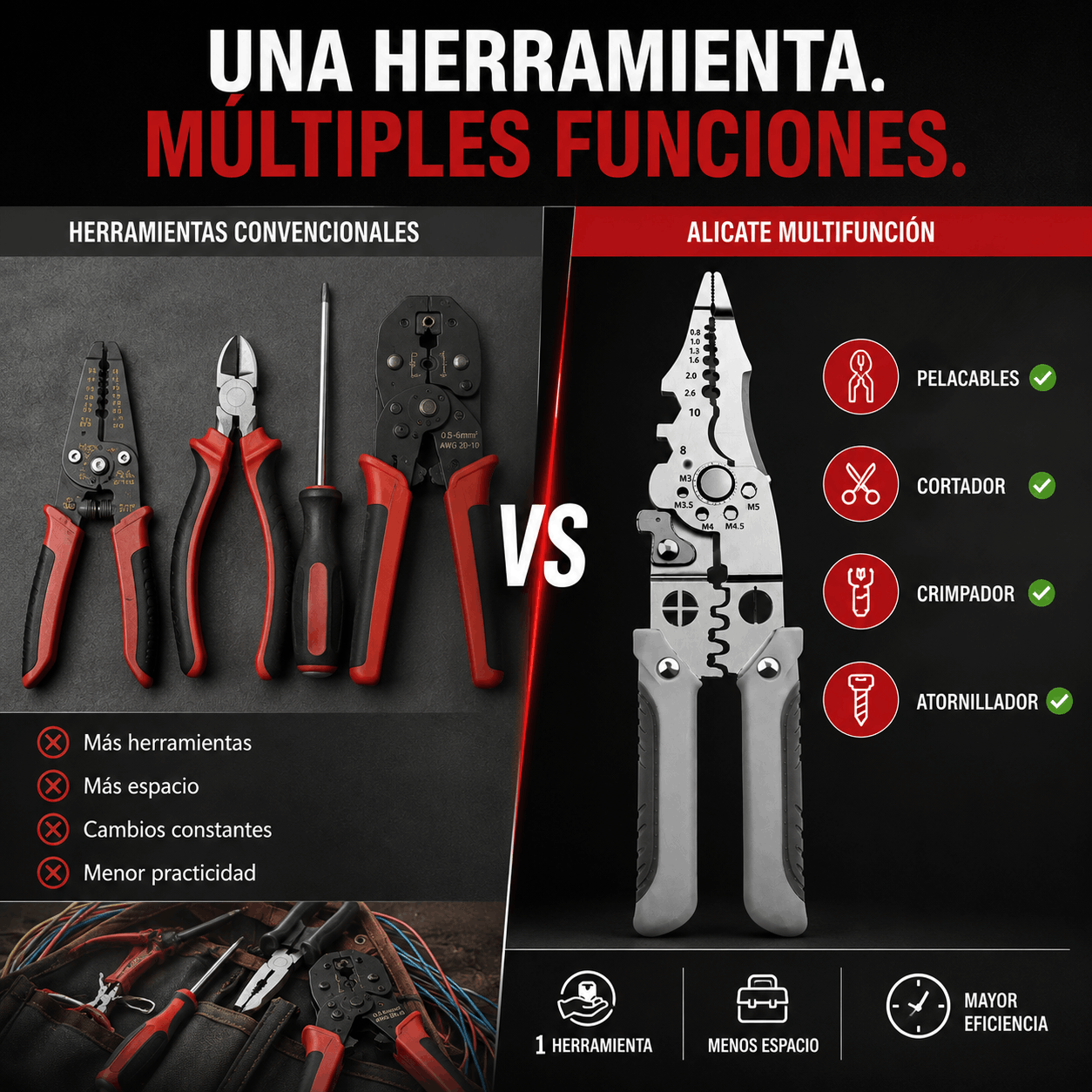 FixPro™ | Alicate Pelacables Multifunción
