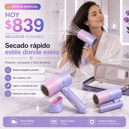 LumiAir™ | Secador de Cabello Plegable