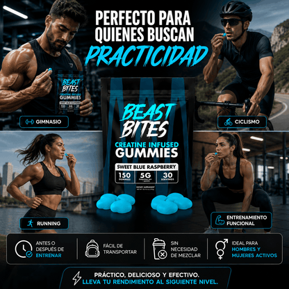 BEAST BITES – Creatina en Gomitas