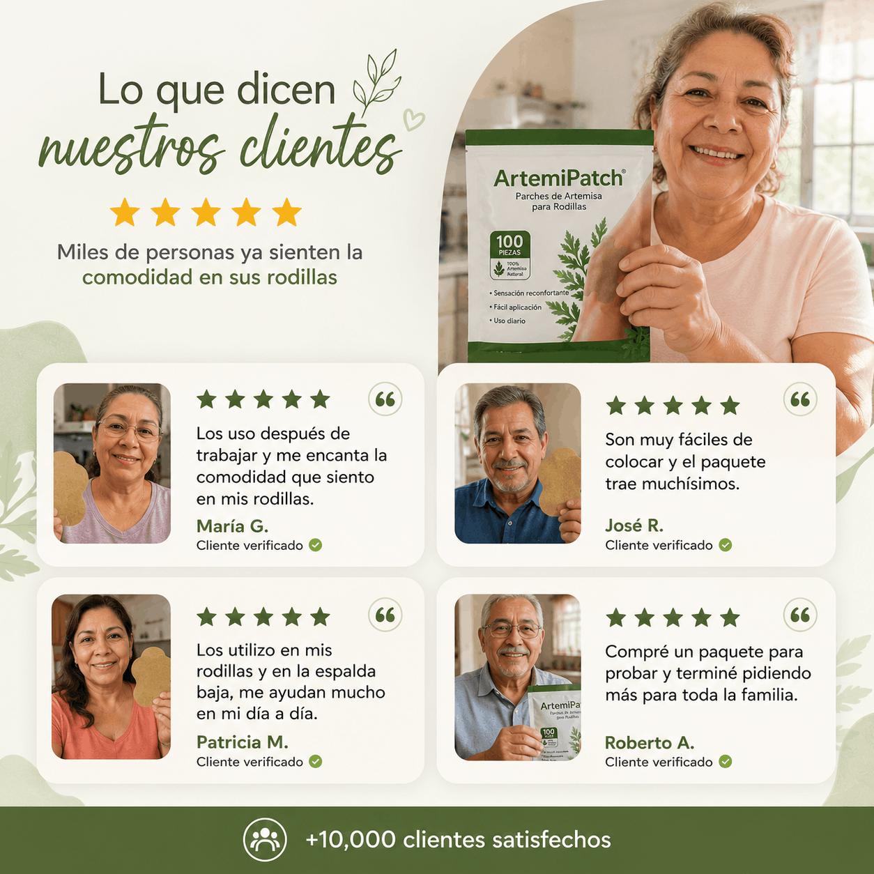 ArtemiPatch™ | 100 Parches para Rodillas y Articulaciones