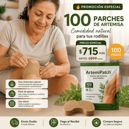 ArtemiPatch™ | 100 Parches para Rodillas y Articulaciones