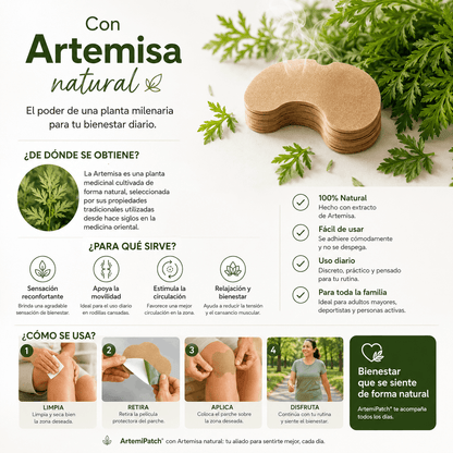ArtemiPatch™ | 100 Parches para Rodillas y Articulaciones