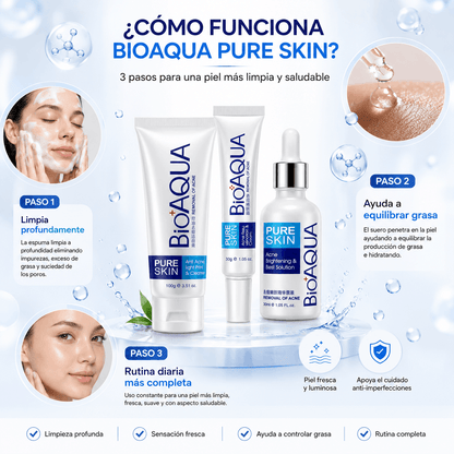 BIOAQUA Pure Skin | Set Antiacné de 3 piezas