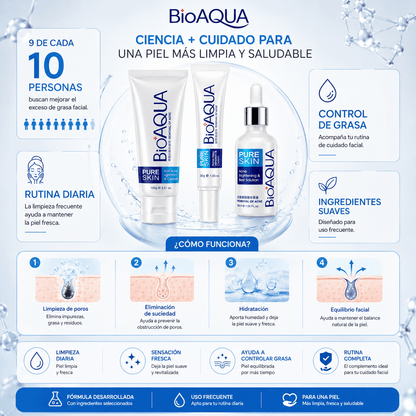 BIOAQUA Pure Skin | Set Antiacné de 3 piezas