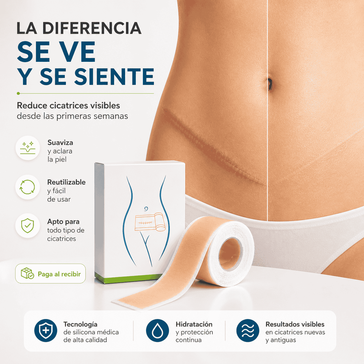 MagueyV | Cinta de Eliminación de Cicatrices