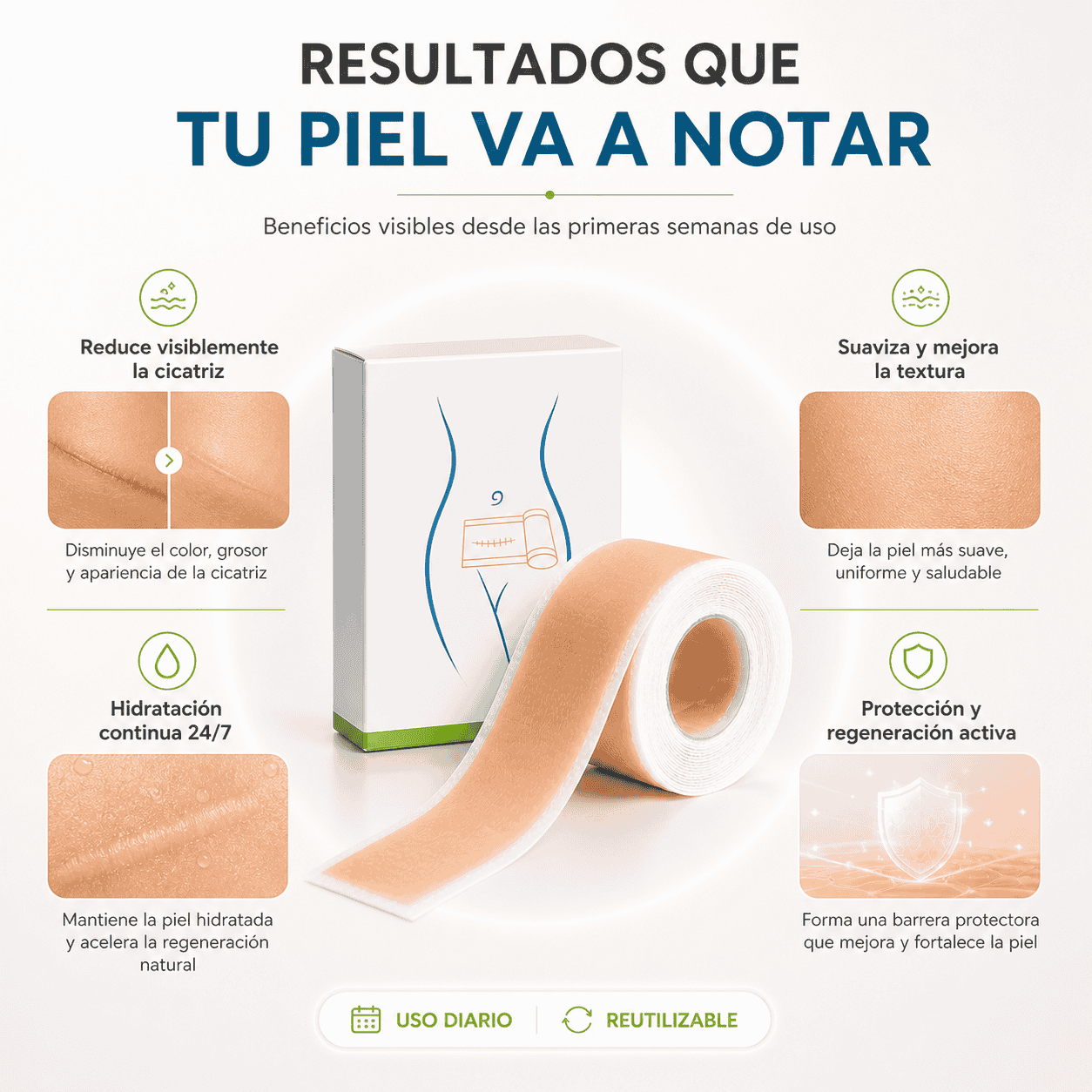 MagueyV | Cinta de Eliminación de Cicatrices