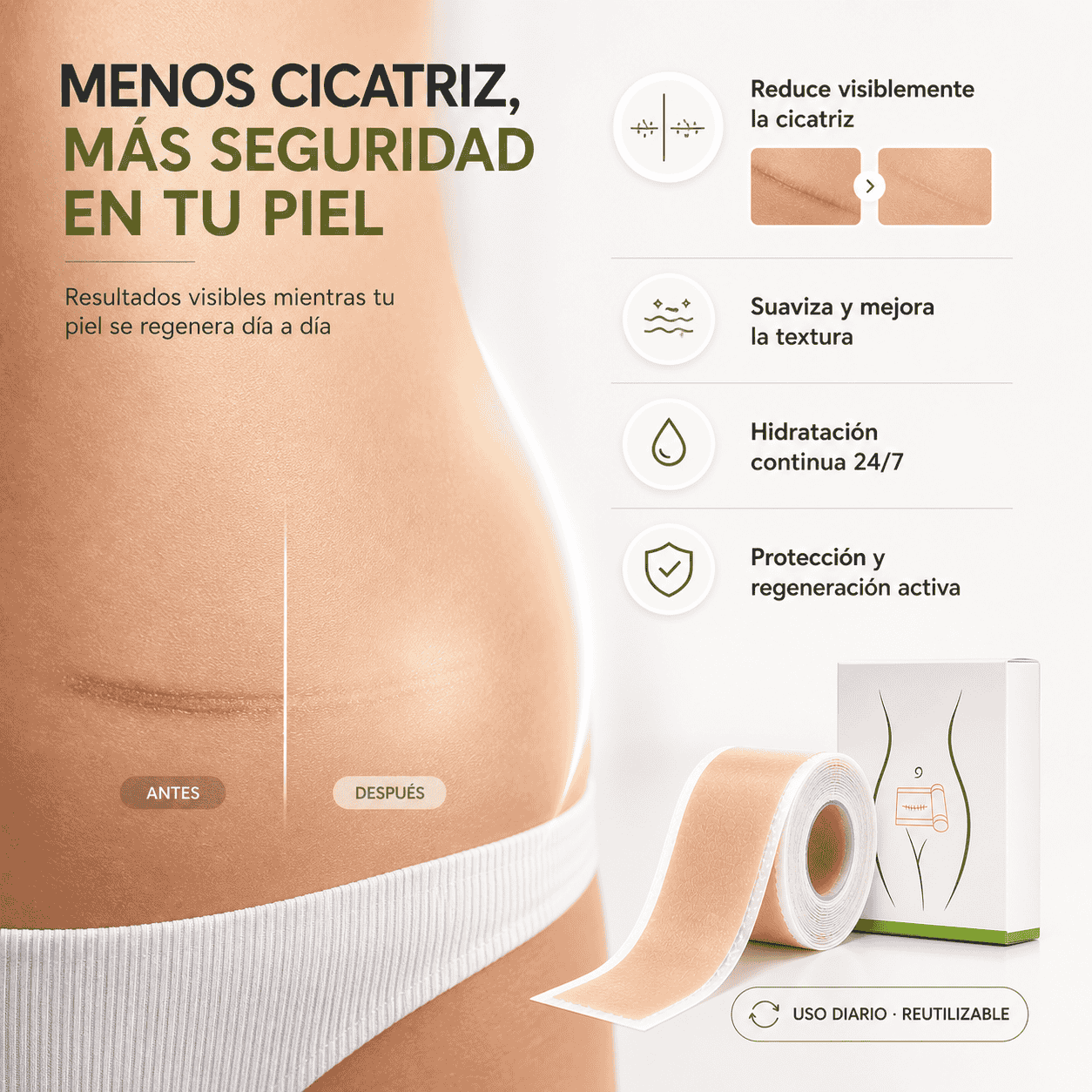 MagueyV | Cinta de Eliminación de Cicatrices