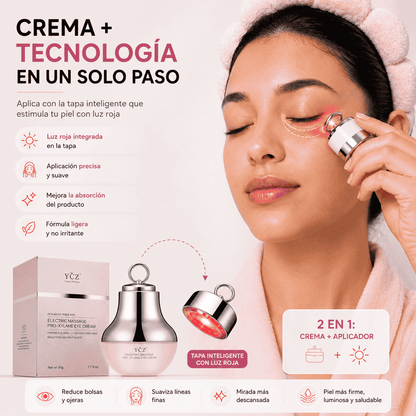 🧴 YCZ Eye Cream | Tratamiento Antiedad, Masaje y Luz Roja