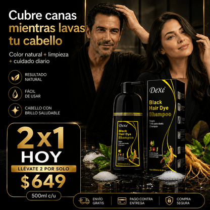 Dexe® Shampoo | Cobertura Profesional de Canas