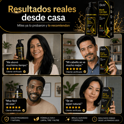 Dexe® Shampoo | Cobertura Profesional de Canas