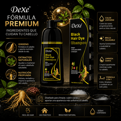Dexe® Shampoo | Cobertura Profesional de Canas