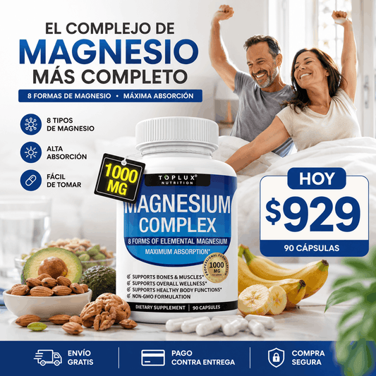 TOPLUX | Complejo de Magnesio 8 en 1