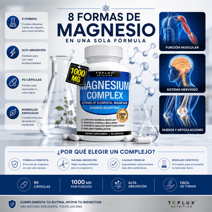 TOPLUX | Complejo de Magnesio 8 en 1