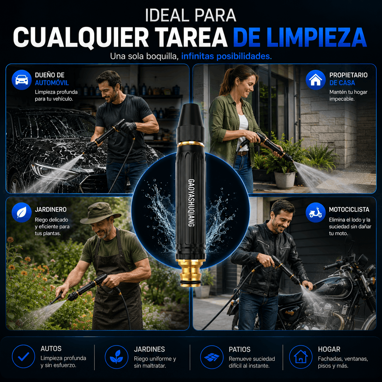 Boquilla para Manguera de Alta Presión